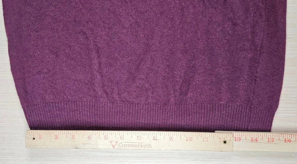 Suéter Emi Maglia para mujer talla L hecho en Italia mezcla de lana de cachemir granate púrpura Foto 3 de 4