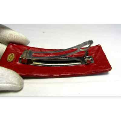 CHANEL Quilted Red Hair Clip | eBay display picture 3