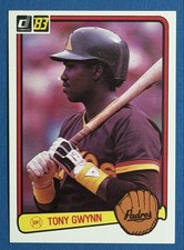 1983 Donruss Tony Gwynn #598 Rookie Card. rookie card picture
