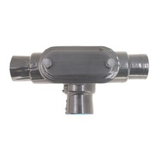 THOMAS & BETTS OCAL T67-G1 PVC-COATED CONDUIT BODY, TYPE-T, FORM-7, IRON, 2-INCH
