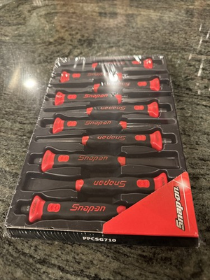 #ad Snap On ppcsg710 10pc soft grip punch and chisel set red sealed $284.95