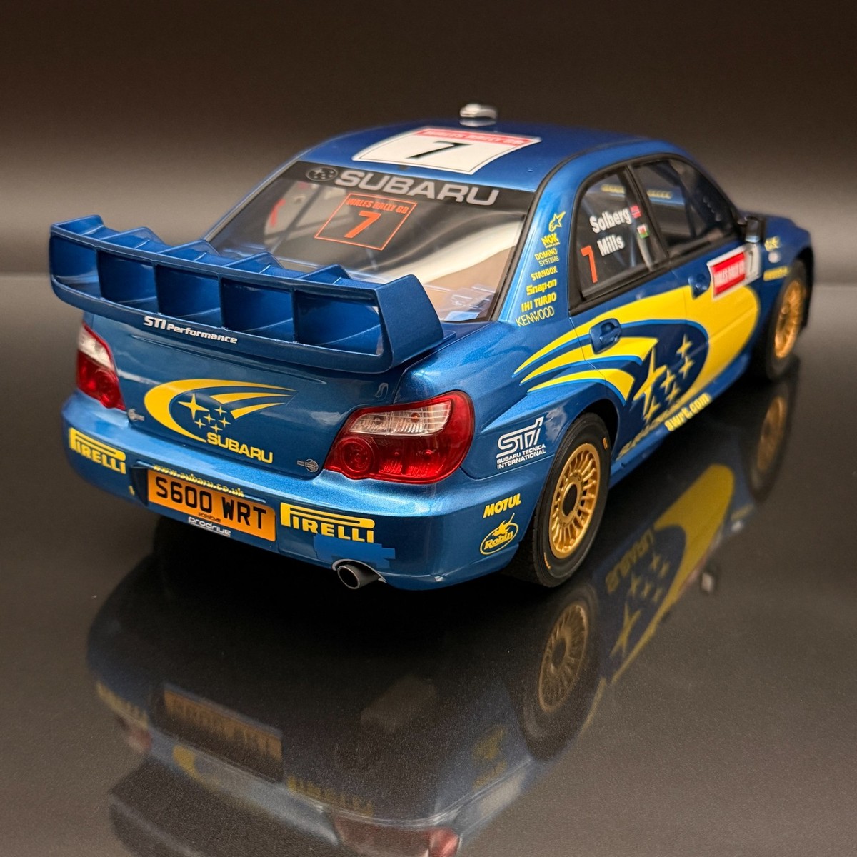 Subaru Impreza S9 WRC 2003 Solberg Wales Rally 1:12 OTTO G092 Blue