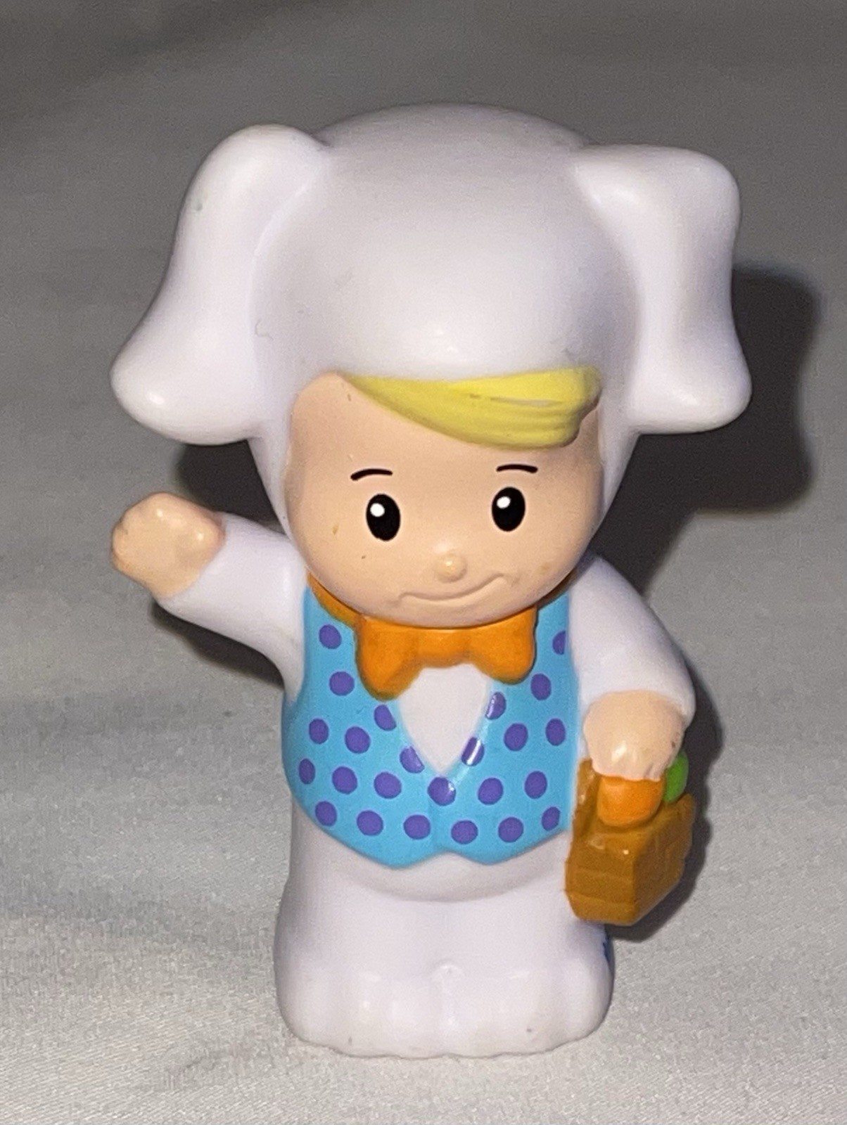 2013 Fisher Price Little People Eddie in weiß Osterhase Kaninchen Kostüm