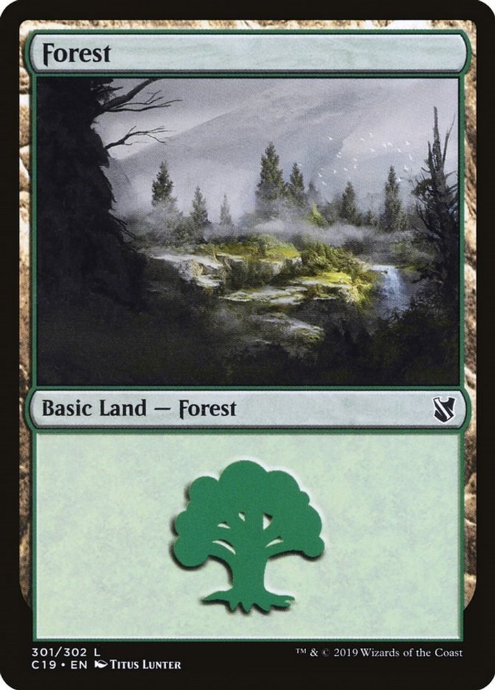 Forest #301 (NM) Commander 2019 (C19) MTG