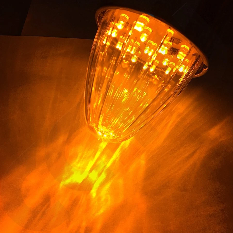 11x Torpedo Amber Cab Marker Clearance Running Light 17 LED Chrome for Peteriblt - Image 3 of 4