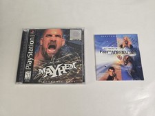 WCW Mayhem Sony PlayStation 1 PS1 Complete w/ Manual Black Label Tested 