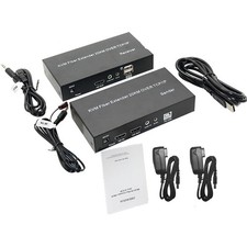 1920X1080P 60Hz HDMI KVM Fiber Extender over SC Fiber Optical Cable to 20Km D