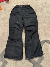 Swiss Tech Kids Unisex Youth Snow Pants Black Size M 7/8