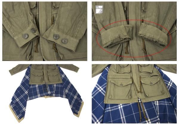 COMME des GARCONS Drape check docking military ja… - image 7