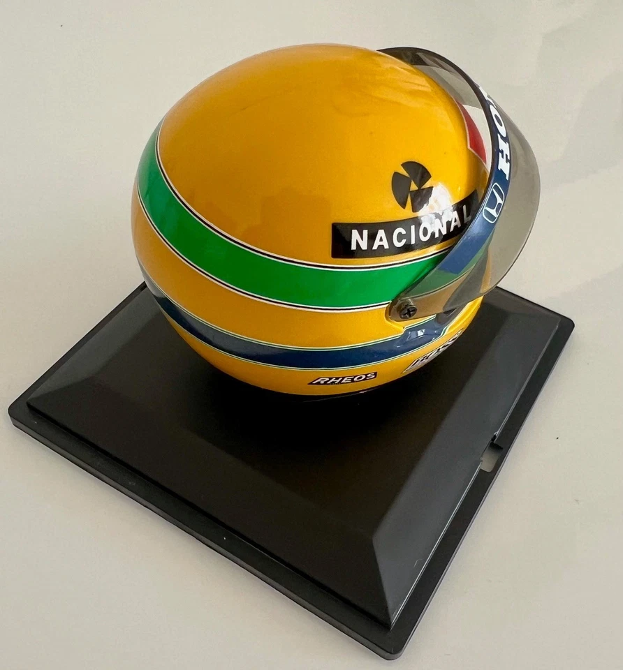 NEU F1 Ayrton Senna McLaren 1991 seltener Helm Maßstab 1:5 Formel 1 DeAgostini - Bild 3 von 4
