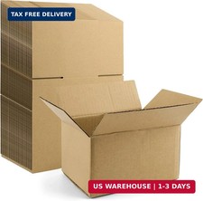 50 Pack Cardboard Mailing Packing Boxes 7x5x4 Corrugated Moving Shipping Boxes