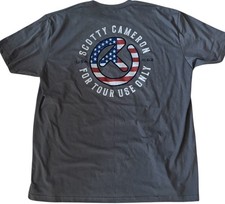 SCOTTY CAMERON GALLERY Circle T For Tour Use Only Peace Flag USA Tee Golf XXL