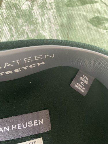 Schublade - Neu Herren Van Heusen 17 1/2 -34/35 Schwarz Langarm Kleid Regular Fit - Bild 3 von 12