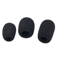 Breathable Microphone Covers Foam Black Sponge Foam Microphone Windscreen Cover