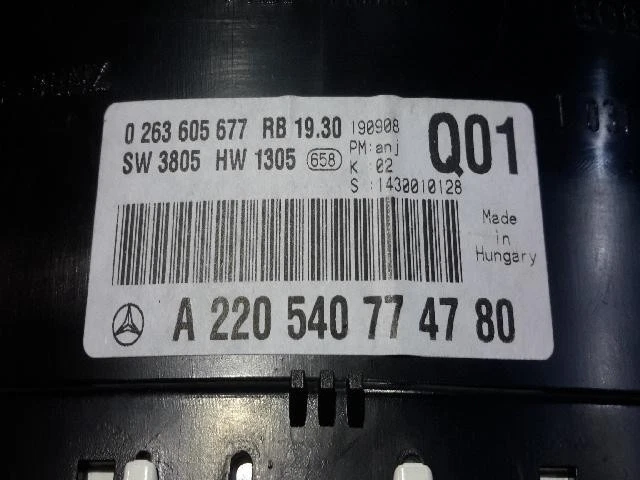 Grupos de instrumentos Mercedes-Benz S500 2005 Foto 3 de 3