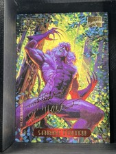 1994 Marvel Masterpieces Sabretooth GOLD FOIL SIGNATURE #102 Hildebrandt X-Men