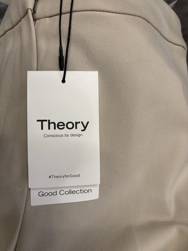Pantalón Theory Kick en sarga de algodón bielástico nuevo arena talla 2 nuevo con etiquetas $235 - Imagen 4 de 12