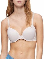 Calvin Klein T-Shirt Bra Dove Nylon Blend, Lightly Lined, 32B