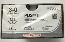 PDS ll FS2 3/0=2 ungef&auml;rbt monofil Nahtmaterial Fadenl&auml;nge 45 cm Z293E