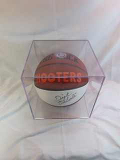AUTOGRAPHED DICK VITALE Hooters Basketball in Clear Case NO COA