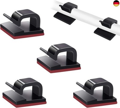 SOULWIT  50 Stück Stark Selbstklebende Kabel-Management-Clips, Kabel-Organizer f