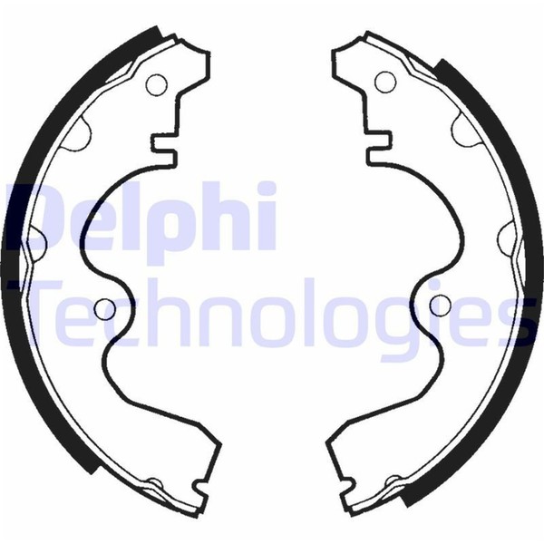 Delphi Bremsbacken Satz 180Mm Hinten Passend FüR Toyota Starlet Trommelbremse |-image