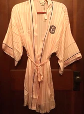 Victoria’s Secret Pink and White Iconic Stripe Robe NEW M/L