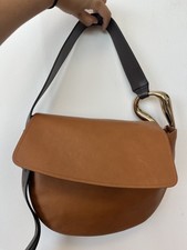 Borsa Chloé Kiss Hobo Medium - Pelle Liscia, Tan, Argento Hardware, Buone Condizioni