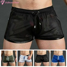 Men's Mesh Jogging Basketball Shorts Running Workout Shorts Gym Fitness Pants
