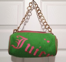 Vintage Y2K Juicy Couture Electric Pink Green Bag