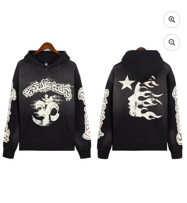 retro hell star hoodie (M) 100% authentic 