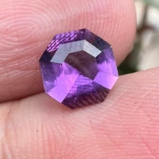 1.65  Carat Amazing!!! Flower Cut Amethyst Cut Gemstone From Pakistan