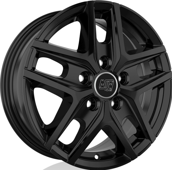 4x Alufelgen MSW 40 VAN GLOSS BLACK 6,5x16 ET55 LK5 160 16 Zoll Felgen Alu
