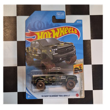 Hot Wheels 19 Chevy Silverado Trail Boss Lt Green Diecast 164 Mud Tires