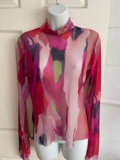 MSGM Milano Womens Small Pink Long Sleeved To...