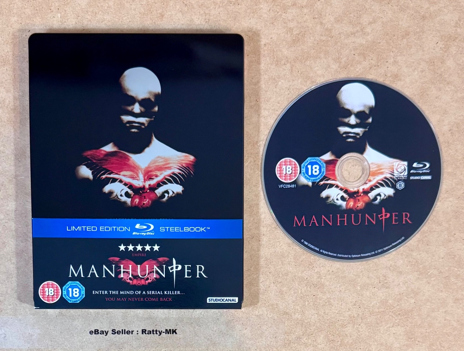 MANHUNTER - UK EXCLUSIVE BLU RAY STEELBOOK (READ)