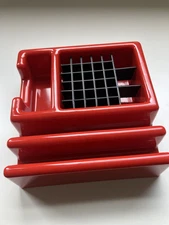 Vintage MINI Desk Tidy by Plast-Teknik — Sweden, 1980s? Red Organizer (with Box)