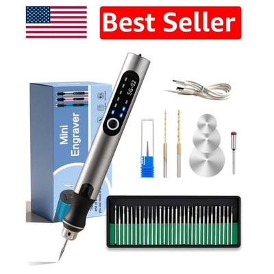 Versatile Electric Engraver with Drill Bits and Saw Blades for Fine Detailing