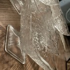 8,Vintage Indiana Glass Diamond Shape Clear Glass Footed Floral Candy Dish Bowl — photo 1