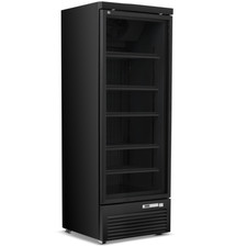 HINGED GLASS DOOR DISPLAY FRIDGE BLACK SHOP BOTTLE COOLER  GRADED BMC1 ONLY£799