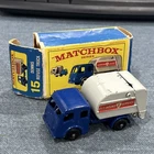 Vintage Lesney 1963 Matchbox no 15 Refuse Truck with damaged box