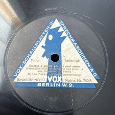 BJORN TALEN Questa o quella / Donna e mobile (Rigoletto - Verdi) VOX 03317 78rpm