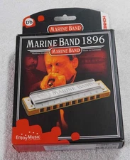 Hohner 1896 Marine Band C# Harmonica 10 Holes NEW SEALED C Sharp 1896BX-C#