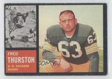 1962 Topps Fuzzy Thurston (Fred on Card) #69 Rookie RC 2u3. rookie card picture