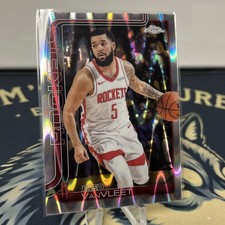 2025-26 Topps Chrome #66 FRED VanFLEET  RAYWAVE REFRACTOR Houston Rockets