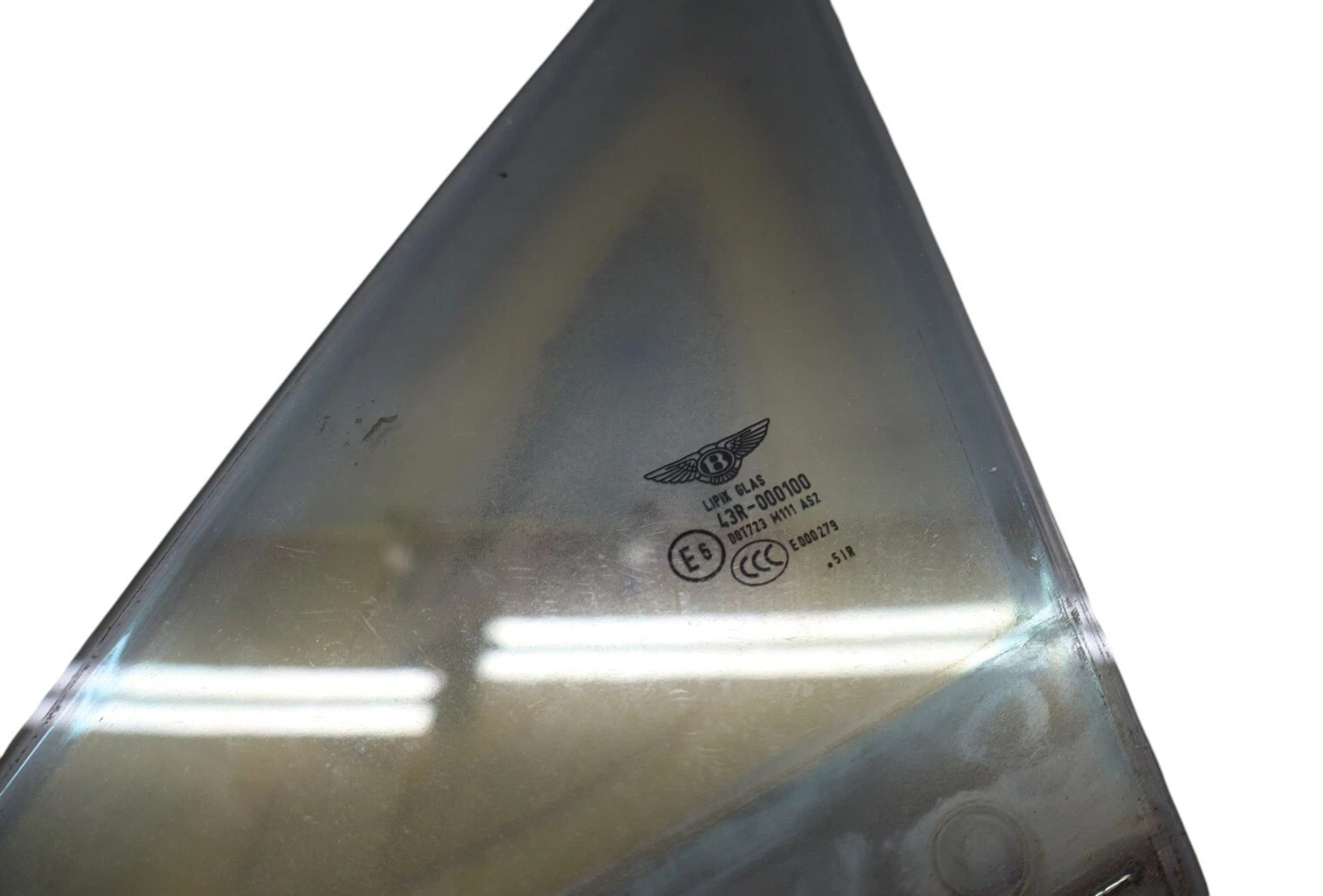 03-10 Bentley Continental GT Front Left Side Door Vent Auto Window Glass Oem