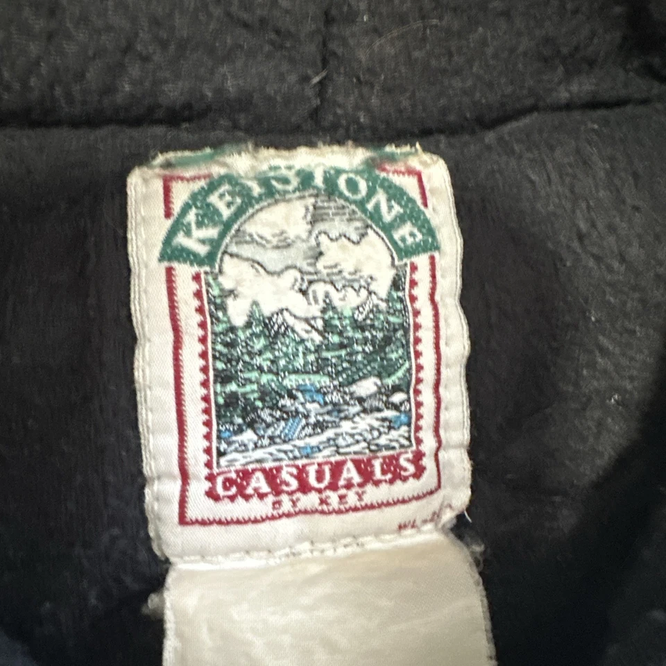 Keystone Casuals Men's Vintage Denim Hooded Work Jacket Faded and Distressed - Image 2 of 4