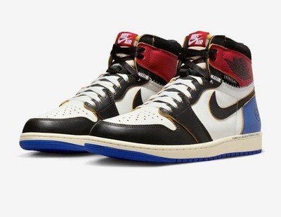 NEU Nike Air Jordan 1 High Fragment Union Varsity Red Sport Royal  EU 45 / US 11