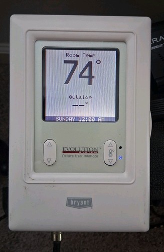 Bryant Evolution Deluxe User Interface Programmable Touchscreen Thermostat...