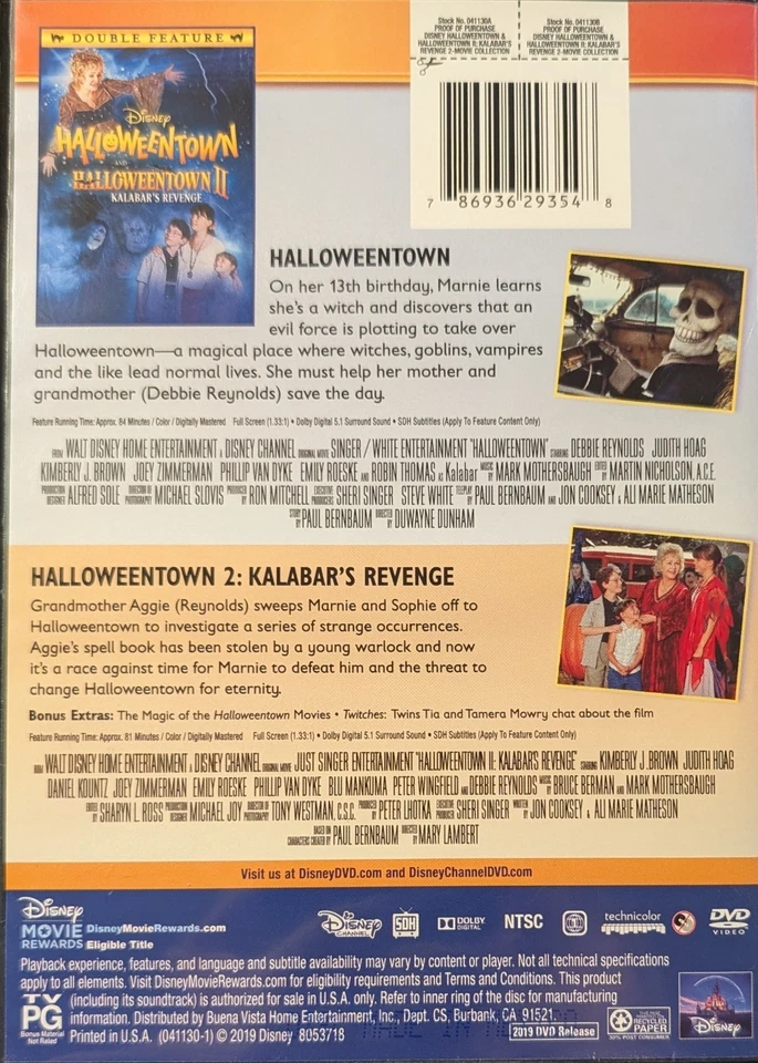 DVD Collection Halloween town/ Halloween town II Pre Owned Excellent Condition - Image 2 of 4